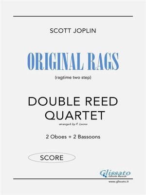 cover image of Original Rags--Double Reed Quartet (SCORE)